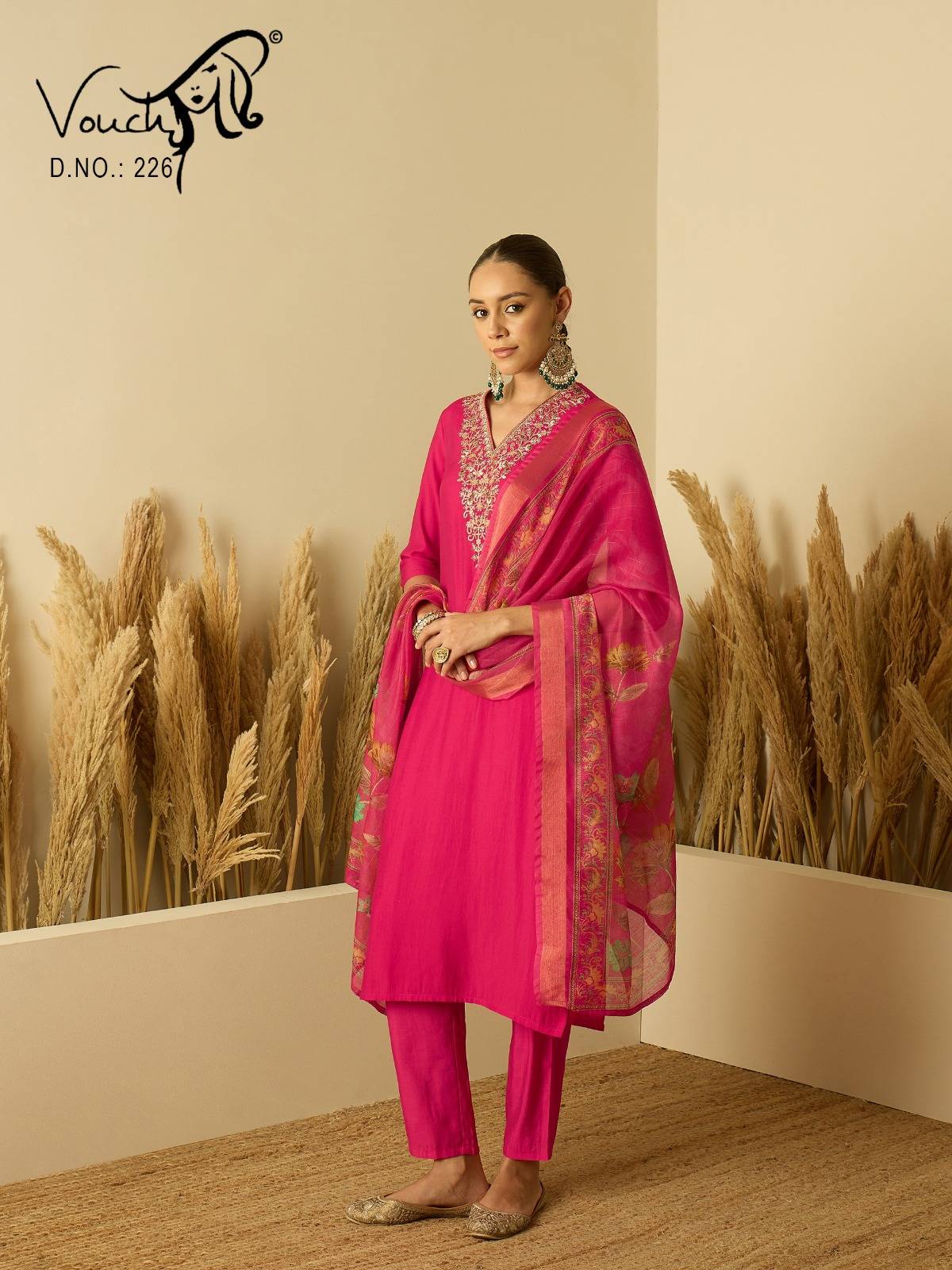 Roman silk BY VOUCH 213 to 254 series Stylish Fancy Colorful party weat dresses At Wholesale Price